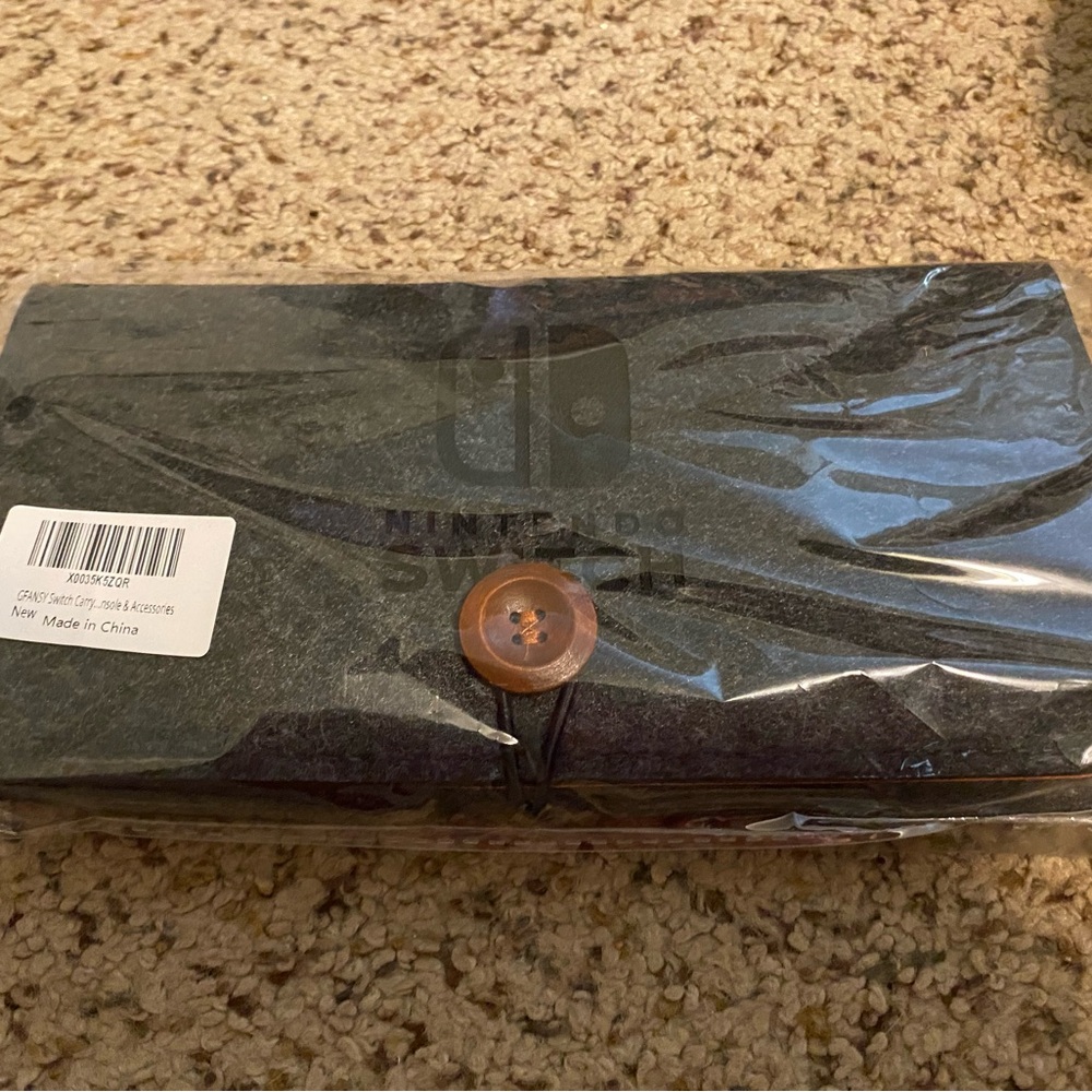 Nintendo Switch Black Felt Case Switch Carrying Case for Nintendo Switch
